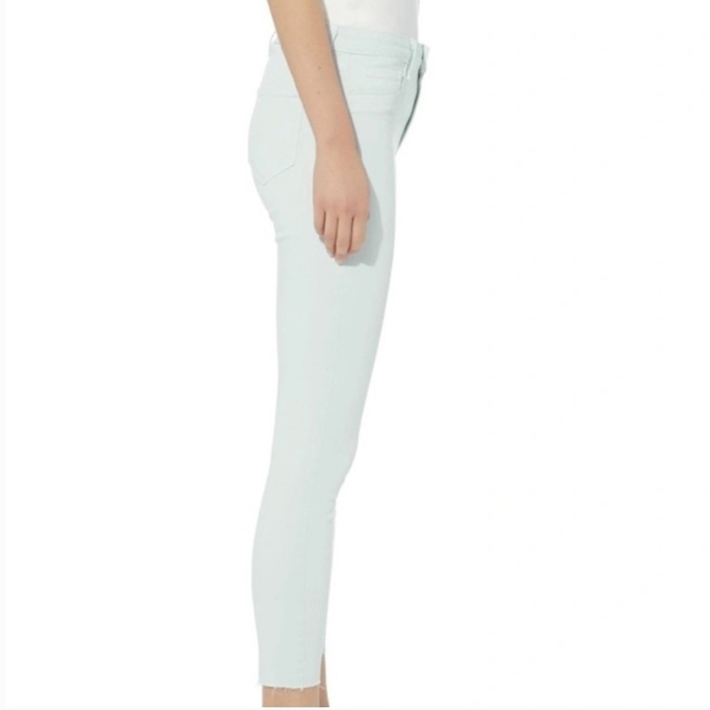 L'agence Margot High Rise Skinny Raw Hem Jeans in Blue Pastel! - Picture 3 of 9